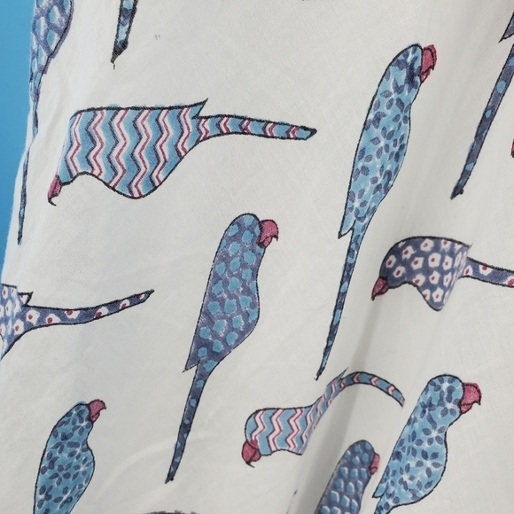 Angelique St. Croix cotton bird print maxi dress - Picture 15 of 15